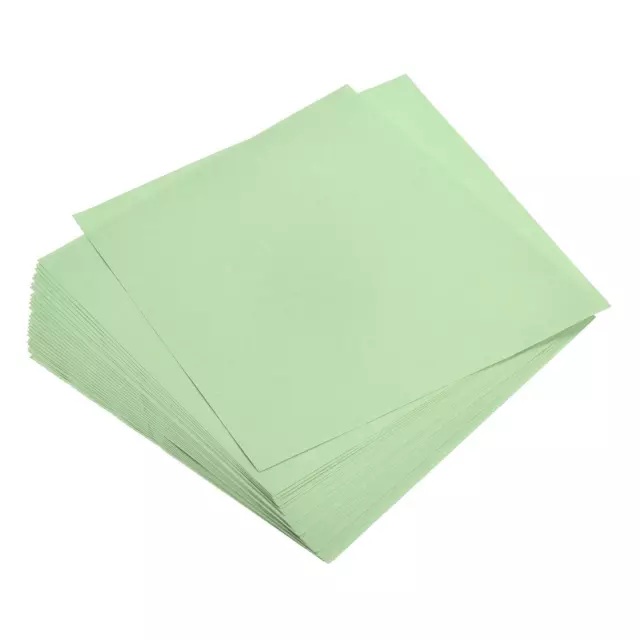 Origami Papier Double Face Clair Vert 5.9" x5.9" Carré Cadeaux 100 Feuilles