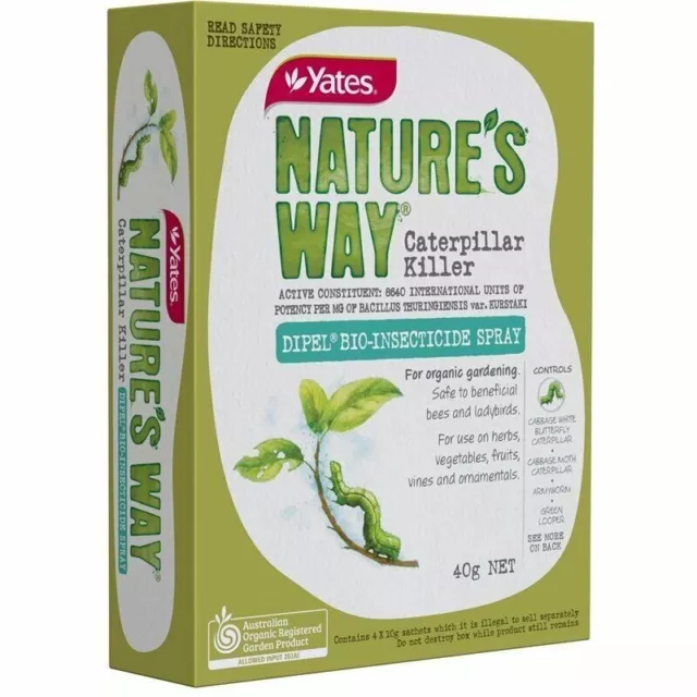 Yates Nature's Way Dipel Safe Organic Pesticide Insecticide Caterpillar Killer