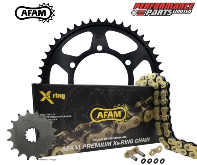 BMW G310GS 16-22 AFAM XSR Super Heavy Duty Gold X-Ring Chain and Sprocket Kit