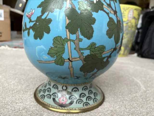 Large Cloisonné Vase - Japanese Meiji Era - 37x20cm 2