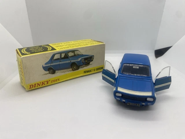 Dinky Toys Renault 12 Orange - Réf 1424 - Boîte D'origine Meccano Triang - France