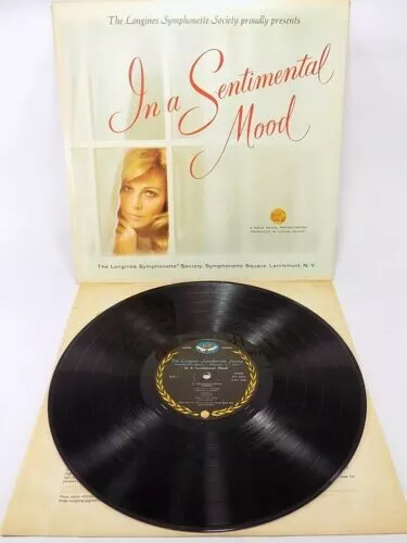 "In a Sentimental Mood" Longines Symphonette Vinyl LP Record Vintage