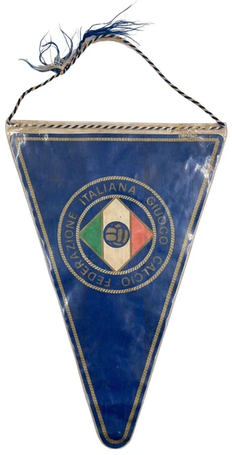 Gagliardetto della Federazione Italiana Giuoco Calcio VECCHIO VINTAGE anni '60