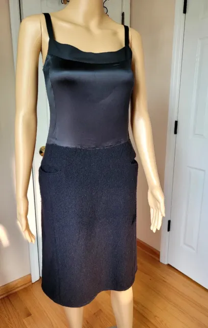 Narcico Rodriguez  Black Slim Paneled Dress Size 6