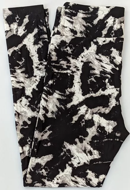 TC Lularoe Leggings 2023 Halloween Witchful Thinking Tie Dye Black White NEW