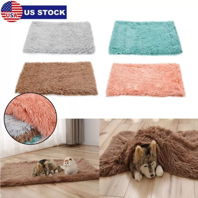 S/M/L Warm Plush Pet Blanket Cat Dog Puppy Bed Soft Mat Cushion Mattress Car Pad