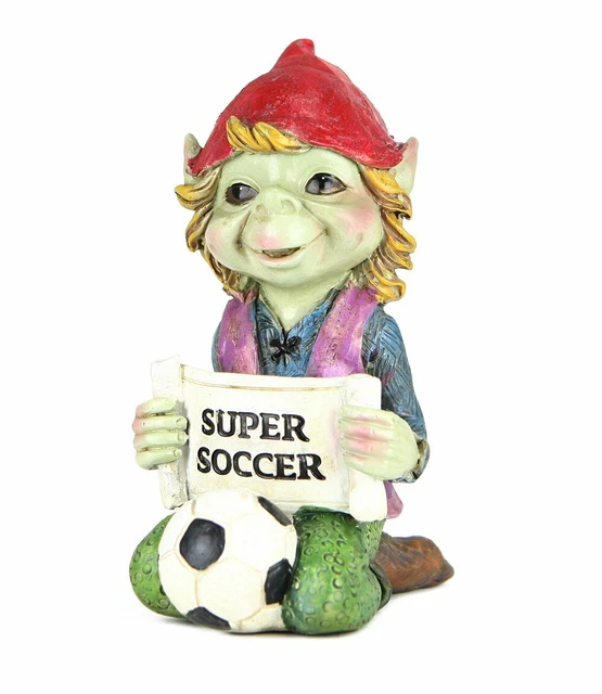 Collezione PIXIES CALCIATORE - FOLLETTO SUPER SOCCER - h 11 cm in resina