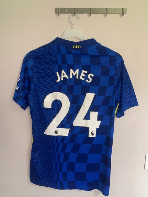 Reece James Chelsea Nike Premier League Heimshirt 2021/22 (schwer getragen) Größe L