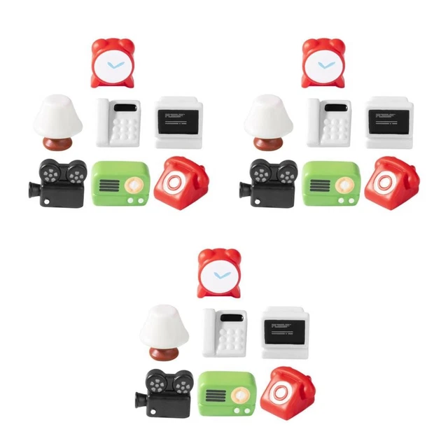 3 SETS MODEL Radio Desktop Decorations Mini House Computer Models £10. ...