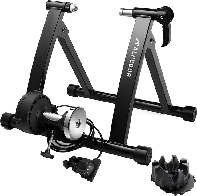 Magnetic Bike Trainer Stand for Indoor Riding – with Bike Trainer 4-Tier Riser B