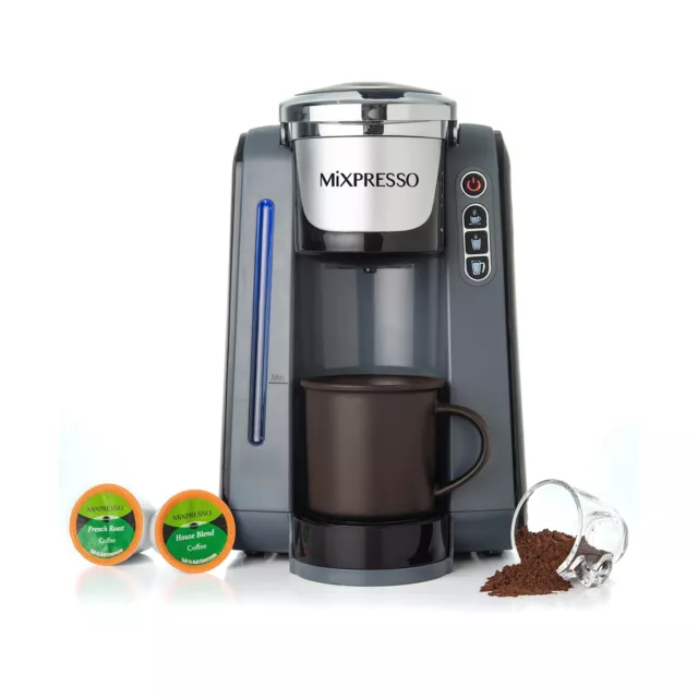 Mixpresso - Single Serve K-Cup Coffee Maker | With 4 Brew Sizes for 1.0 & 2.0...