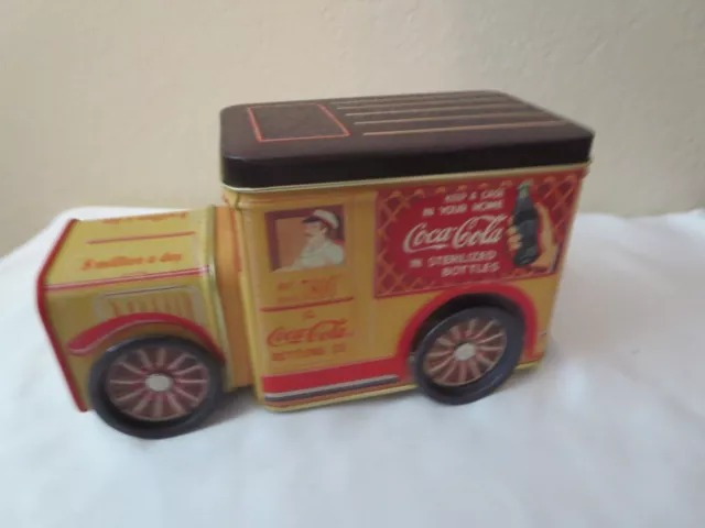 COCA-COLA DELIVERY TRUCK Collectible Tin With Movable Wheels (Coca-Cola ...