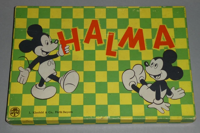 SEHR ALTES &amp;MICKY Maus&amp;quot;-Halma Spiel für 2, 3 &amp; 4 Spieler von Kleefeld ...