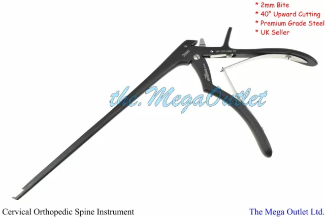 8" KERRISON RONGEURS Upward Cutting at 40° Angle Bite CERVICAL ORTHOPEDIC