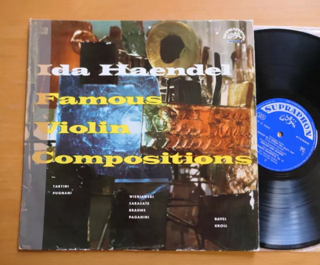 SUA ST 50465 Ida Haendel Famous Violin Compositions Supraphon Stereo Vinyl LP