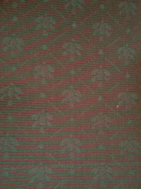 Coupon Tissu Ameublement Marron Et Vert Parkertex 64 X 64 Cm