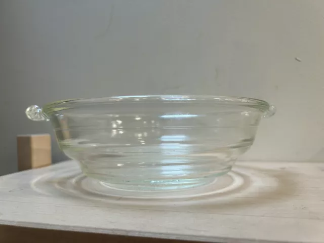 VTG McKee Glasbake Casserole Dish  Art Deco 55 Ovenware No Lid 2