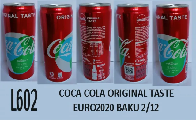 Lattina Coca Cola Original Taste Euro2020 " Baku 2/12"  Piena L602