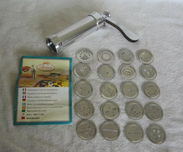 Cookie Press 20 discs Instruction Booklet Spritz Cooky Gun