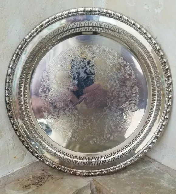 Rogers and Bro. Silver Plate Tray 12"