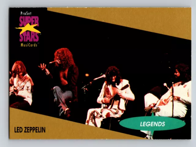 1991 Proset Superstars MusiCards Legends #22 Led Zeppelin Trading Card Zoso
