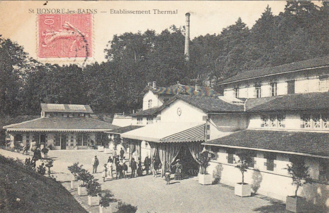 SAINT-HONORE-LE-BAINS établissement thermal timbrée