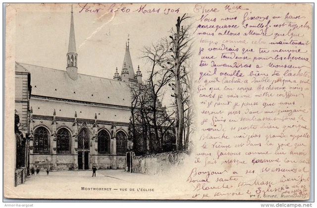 95 MONTMORENCY - vue de l'eglise.