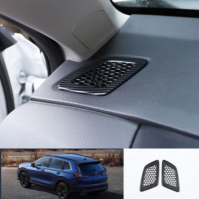 2FOR HONDA CRV CRV 20232024 Carbon Fiber Dashboard AC L&R Air Outlet