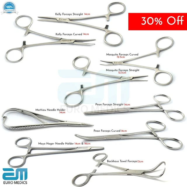 Dental Locking Forceps Artery Hemostatic Clamp Kelly Mosquito Pean Surgical Tool