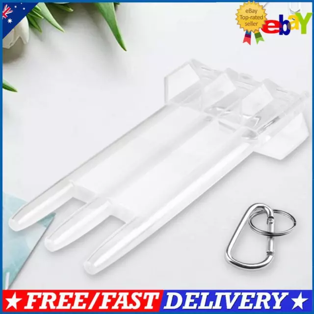 3 Sleeve Plastic Dart Travel Case Dart Carrying Case Transparent for Outdoor Use