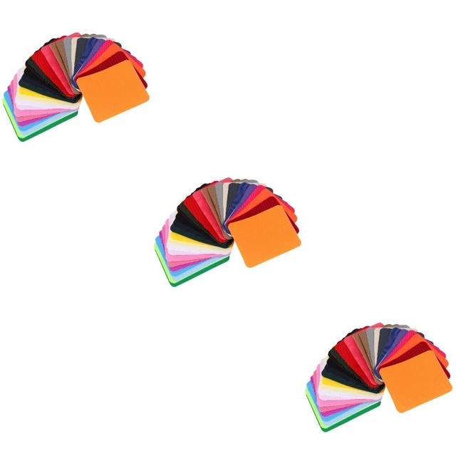 3 Sätze Stoff Eisen-On-Patches Simulated Denim Stoff Patch Bunte Rechteckige
