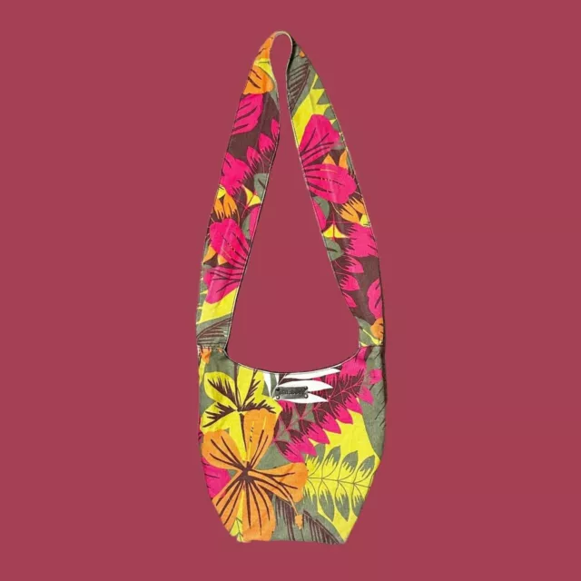 Y2k Floral Billabong Surfer Beach Bucket Bag Crossbody Tropical Tote