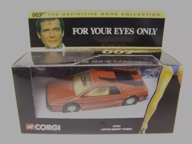 Vintage Corgi James Bond 007 Lotus Esprit Turbo Car For Your Eyes Only 04701 New