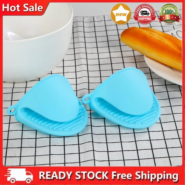 Guanti da cucina Junerain, 2 pezzi guanti da forno antiscivolo in silicone resistenti al calore