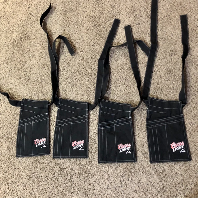 Server Aprons Set of 4 Coors Light Used Black