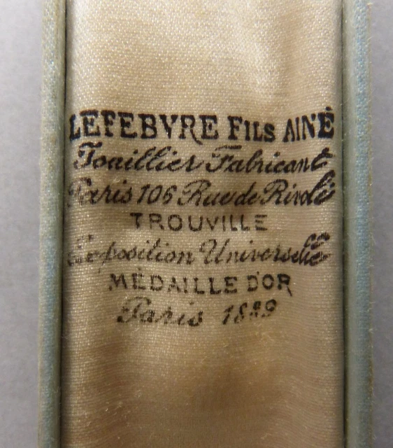 Écrin Ancien En Velours Pour épingle De Cravate - Boîte Vintage Vers 1910, Collection