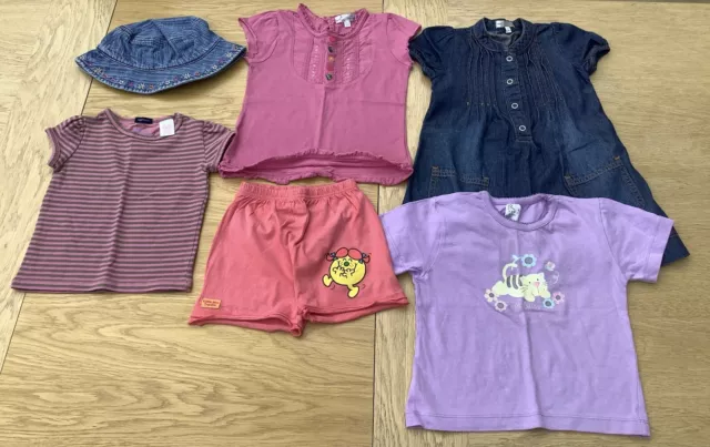 M&S / Gap / Next - Baby Girl Summer Clothes Bundle - 6 Items - Age 18-24 Months