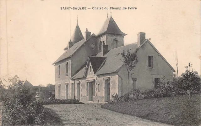 CPA SAINT-SAULGE -Chalet du Champ de Foire (129305)