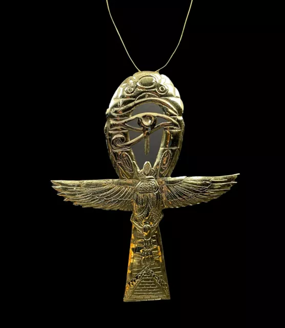 Rare Pendant of The Egyptian Ankh ( key of life ) with the Scarab