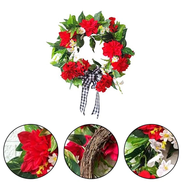 Couronne D'automne En écorce De Maïs Et Blé Pour Porte D