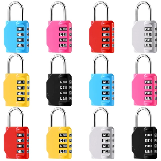 Combination Lock 4 Digit Outdoor Waterproof Padlock Locker Lock Combo Lock