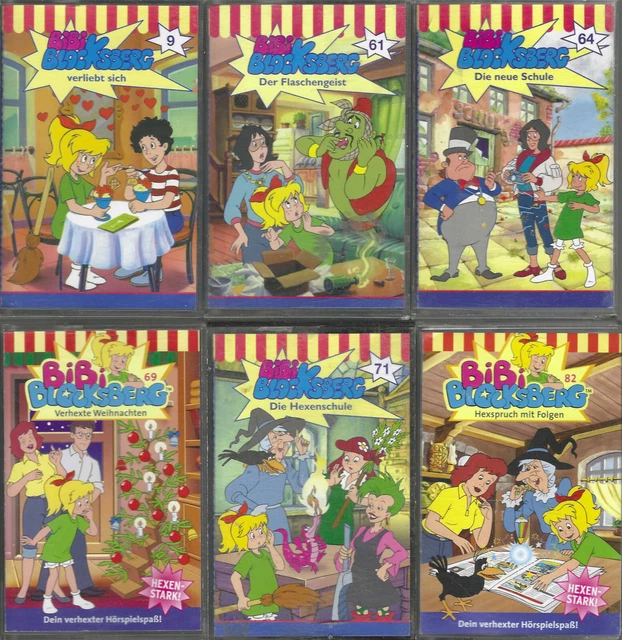 6 MC´s - Bibi Blocksberg Hörspiele Sammlung - Paket 4 - Kassetten rare Nummern !