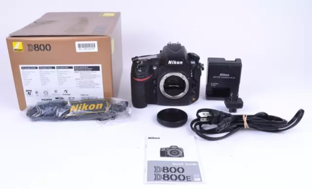 Nikon D800 36MP Full Frame DSLR Body Only Shutter Count-13,754  #KR26639