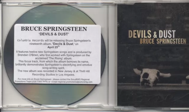 BRUCE SPRINGSTEEN Devils & Dust. PROMO sau-rar