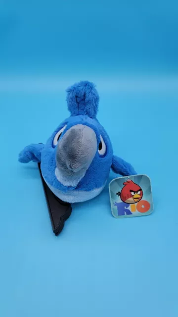 Angry Birds Rio Blu 7” Plush Blue Spix Macaw Bird Good Stuff Toys