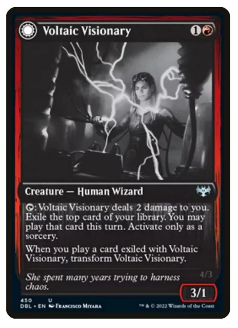 MTG: Voltaic Visionary - Silver Screen FOIL - Innistrad Double Feature (DBL) NM