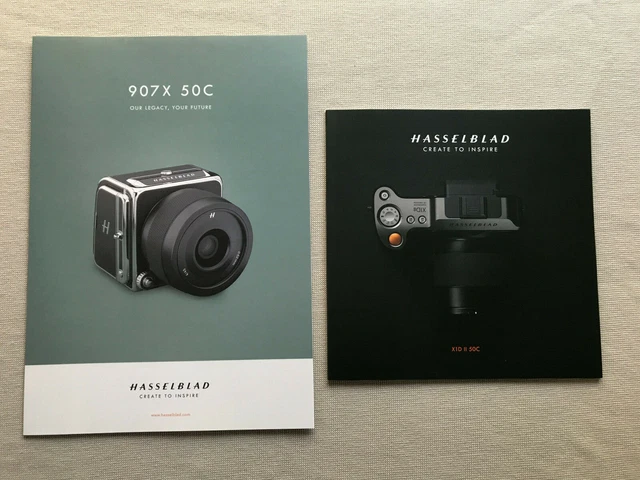 HASSELBLAD CREATE TO INSPIRE Camera Brochure Catalog set X1D II 50C