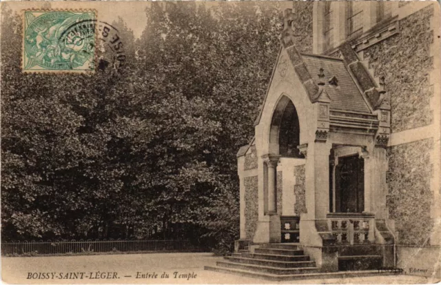 CPA BOISSY-SAINT-LEGER Entree du Temple (1352409)