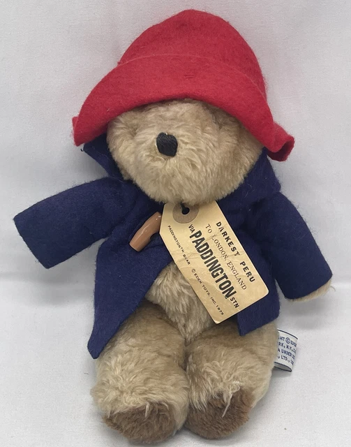 VINTAGE PADDINGTON BEAR 9" DARKEST PERU to London England Eden Toys