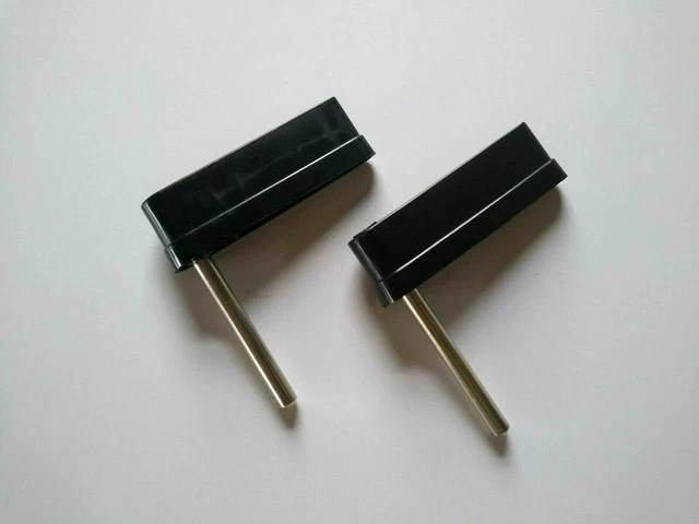 Pinball Machine Flipper Bat Set Of 2 With Star Logo Black Color 3" With Shaft